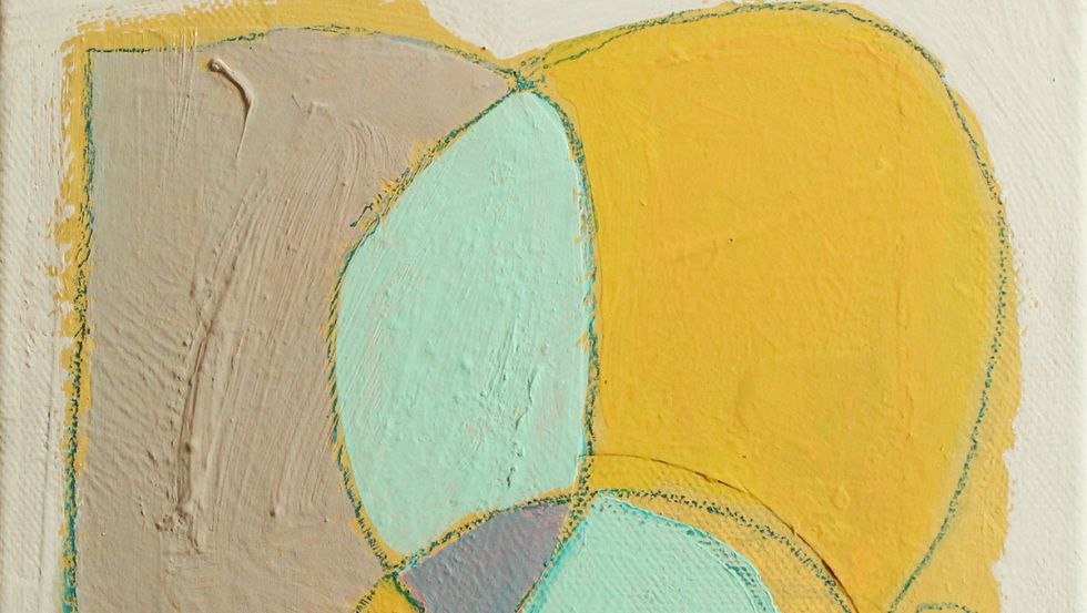 Abstrakt - Little Treasure auf Leinwand, &copy; Kristin Damaschke