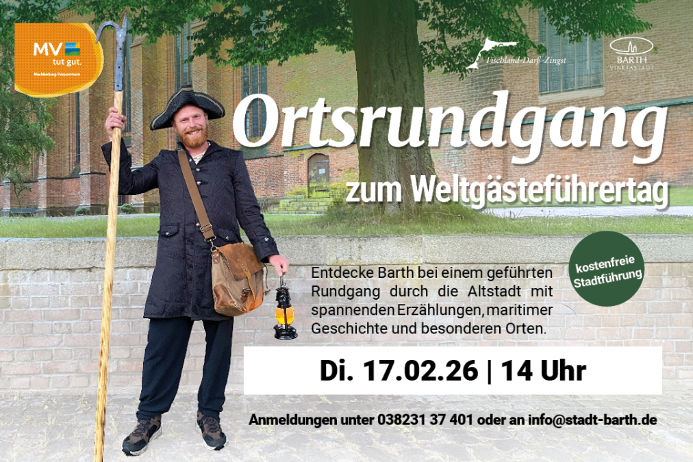 2026-01-26_Weltgaestefuehrertag-3x2, &copy; Stadt Barth