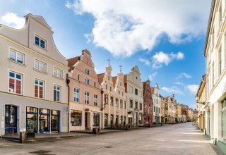 Die Krämerstraße in Wismar // © TZ Wismar, Alexander Rudolph Die Krämerstraße in Wismar // © TZ Wismar, Alexander Rudolph