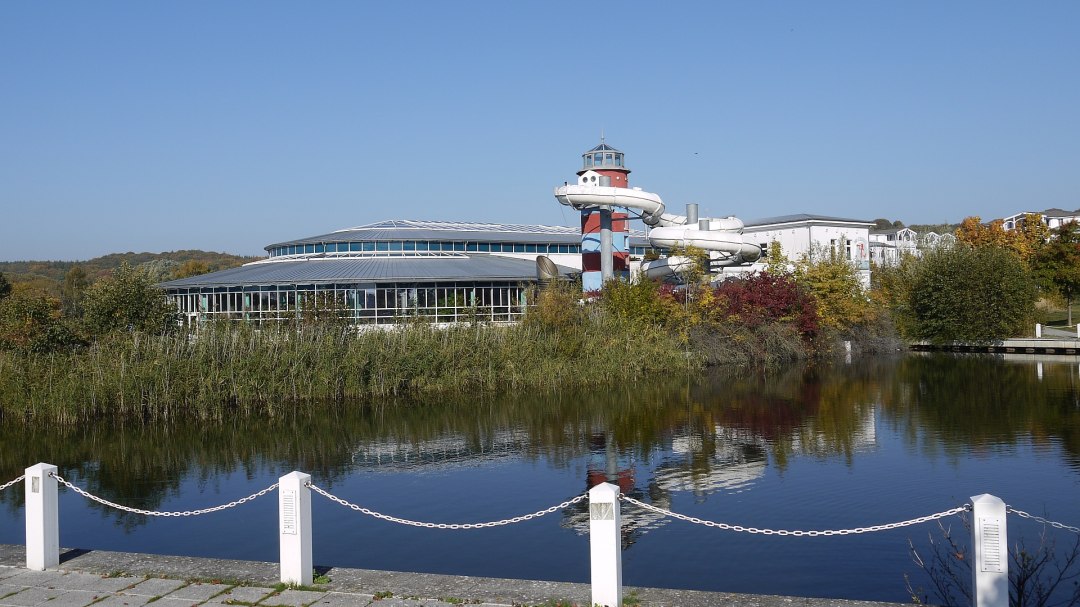 Die AHOI Rügen Badelandschaft & Sauna im Ostseebad Sellin, © TMV/ Fischer Die AHOI Rügen Badelandschaft & Sauna im Ostseebad Sellin, © TMV/ Fischer