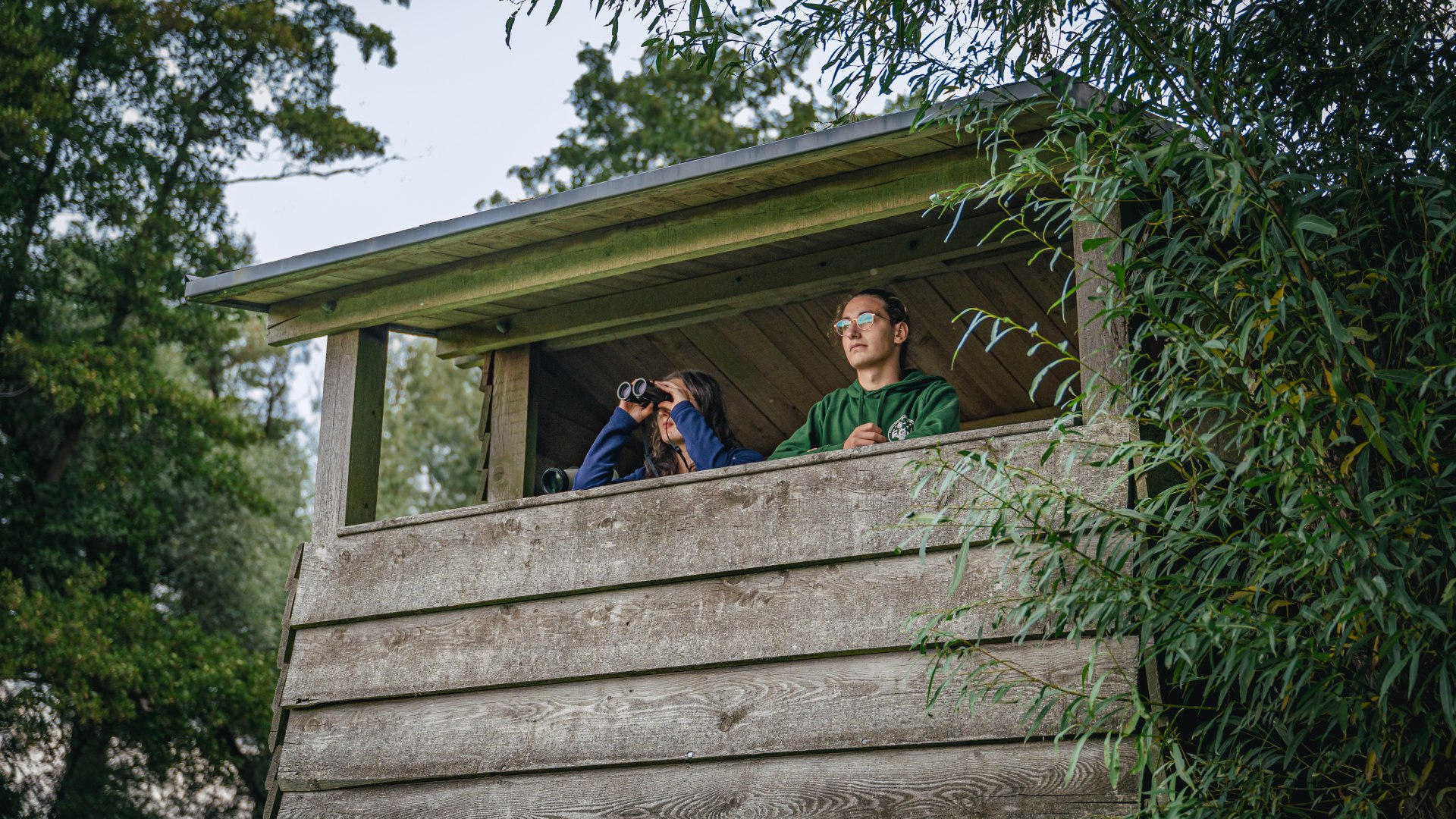 Direkte udsigt til naturparken ved Stettiner Haff fra Fuchsberg