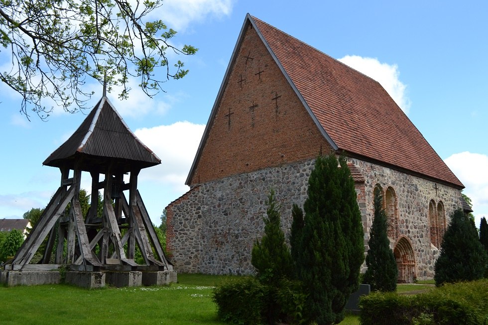 Kirche und freistehender Glockenturm, &copy; Lutz Werner