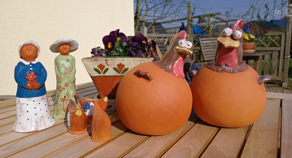 Die N&auml;he zur Ostsee spiegelt sich in verschiedenen maritimen Motiven wieder., &copy; Uta Steinke