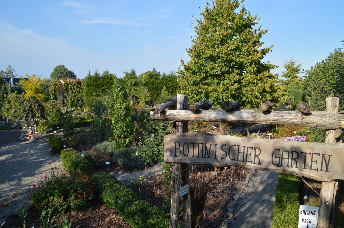 Eingangstor mit Blick auf den vorderen Teil des Botanischen Gartens // © Kevin Hager (Baumschule Hager) Eingangstor mit Blick auf den vorderen Teil des Botanischen Gartens // © Kevin Hager (Baumschule Hager)