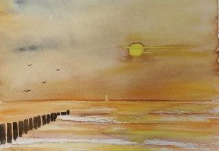 Aquarell // &copy; Kerstin Kr&uuml;ger