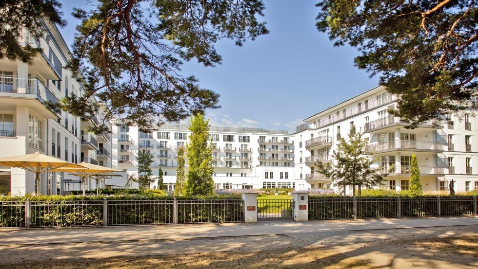 Promenadezicht van het Grandhotel & Spa Heringsdorf // © Steigenberger Heringsdorf Promenadezicht van het Grandhotel & Spa Heringsdorf // © Steigenberger Heringsdorf