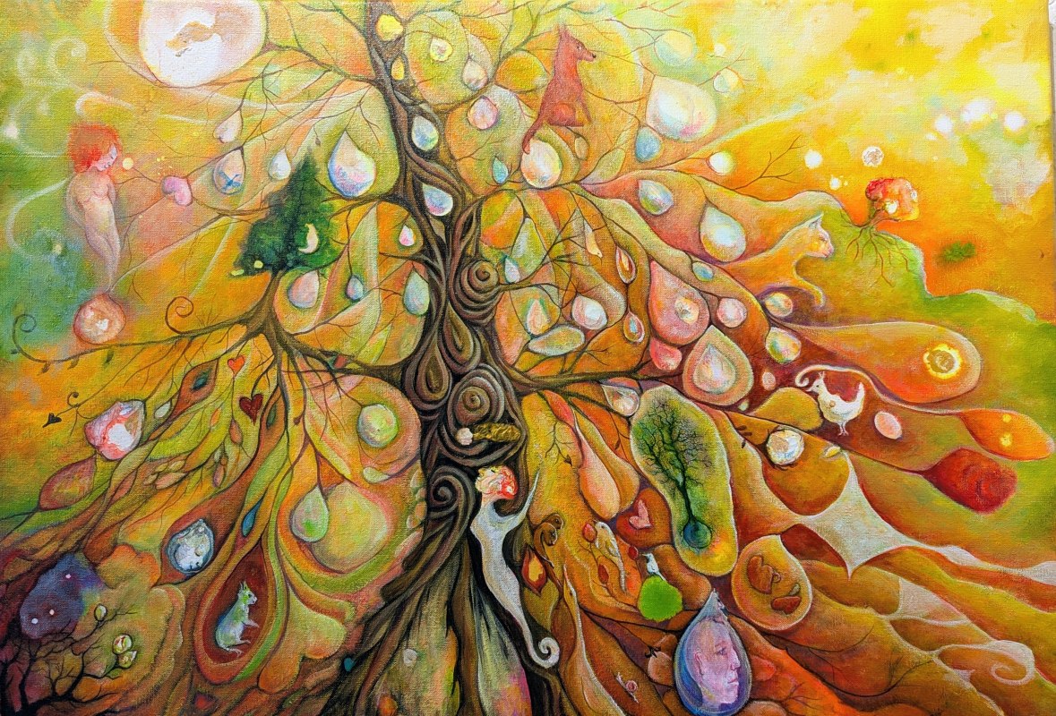 Levensboom, acryl, 60 x 80 // © Boss, Grit Levensboom, acryl, 60 x 80 // © Boss, Grit