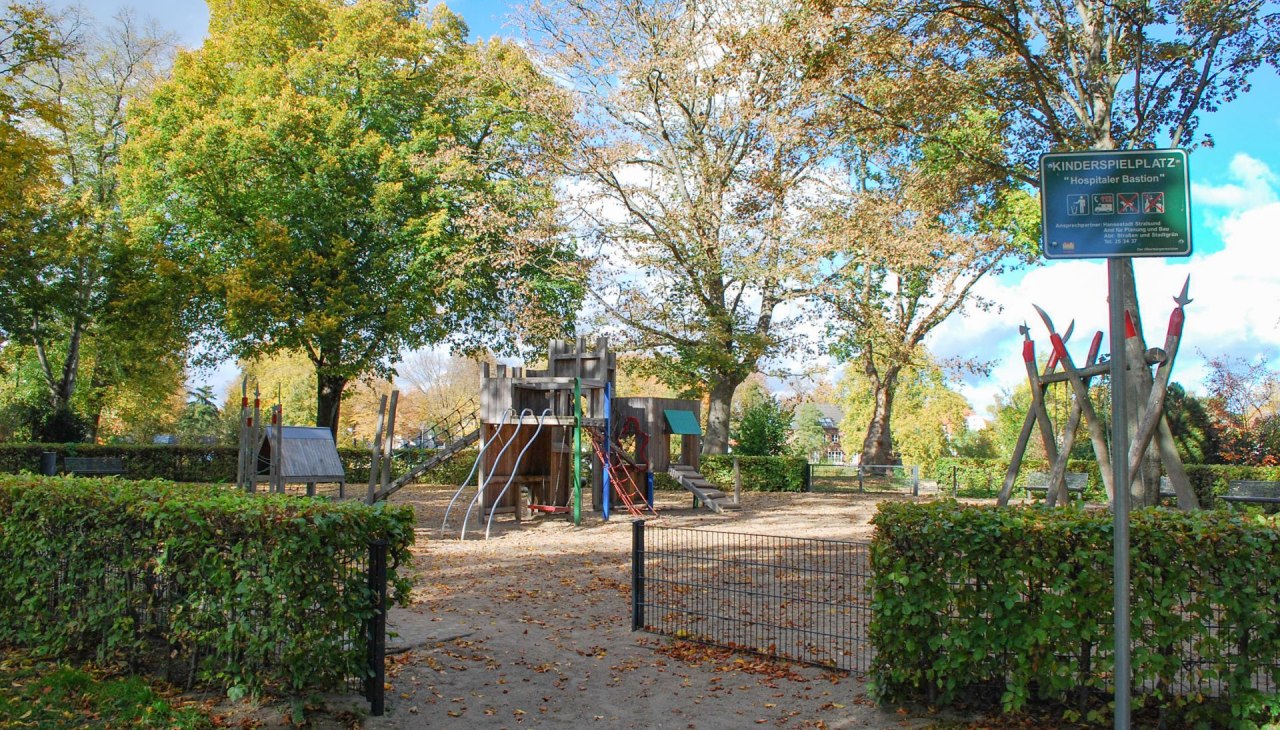Spielplatz Hospitalerbastion, © TZ HST Spielplatz Hospitalerbastion, © TZ HST