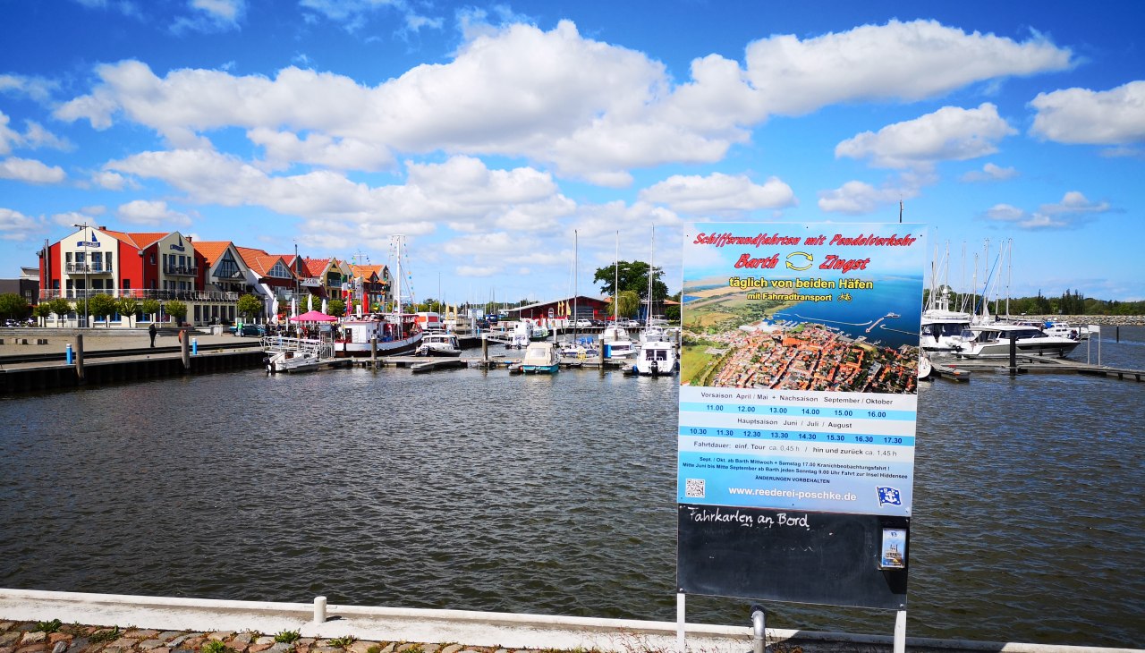 Aanleg- en afmeerkade voor passagiersschepen, haven van de stad Barth, © Stadt Barth, Paszehr Aanleg- en afmeerkade voor passagiersschepen, haven van de stad Barth, © Stadt Barth, Paszehr