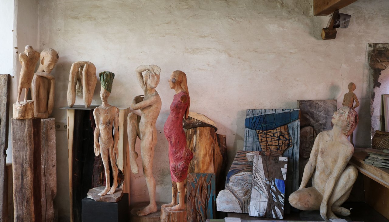 Holzbildhauerin Christina Rode, © Silke Voss Holzbildhauerin Christina Rode, © Silke Voss