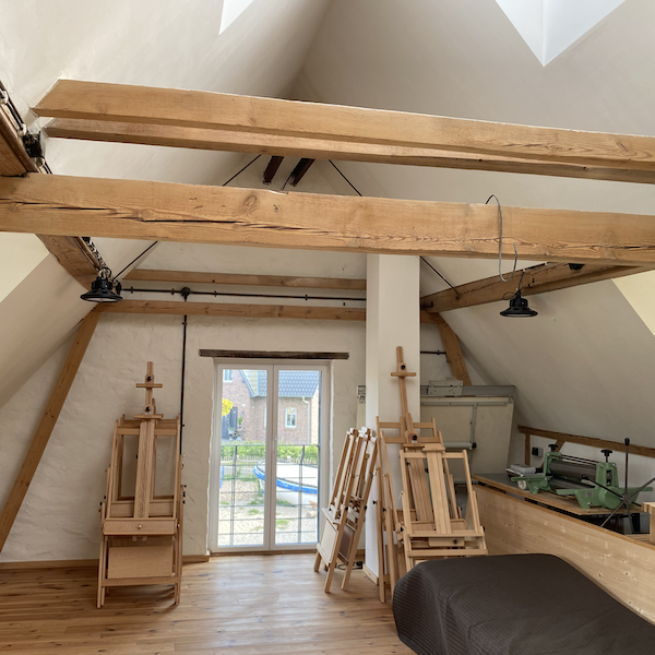 De schilder- en fotografiestudio - een van de verschillende creatieve ruimtes., © Maximilian Voß De schilder- en fotografiestudio - een van de verschillende creatieve ruimtes., © Maximilian Voß