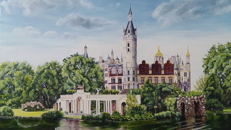 Schloss Schwerin mit Orangerie und Grotte, © Domenik Jante Schloss Schwerin mit Orangerie und Grotte, © Domenik Jante