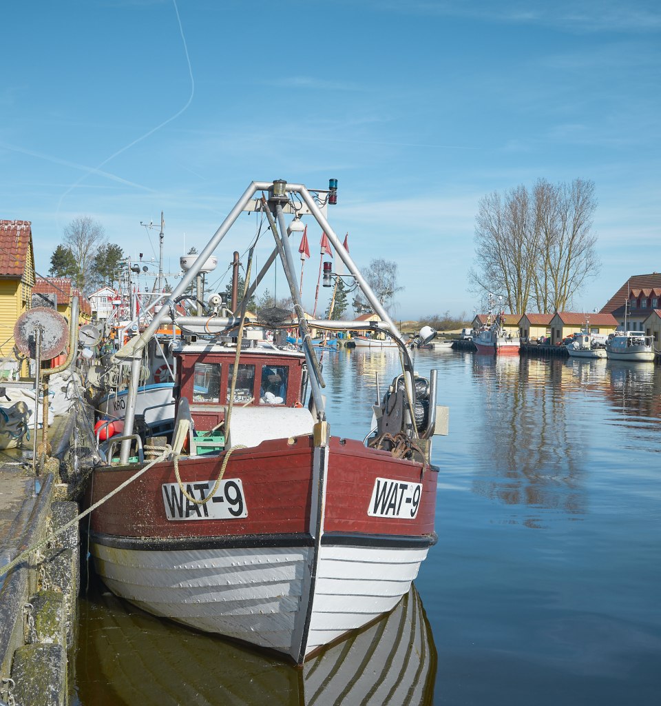 Fischerboote im Fischereihafen Freest, © TMV@pocha.de