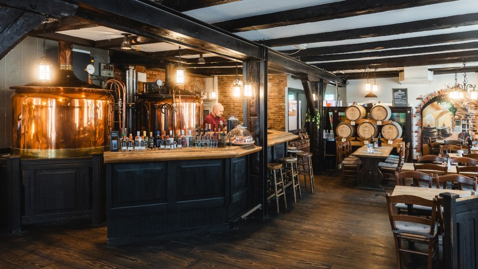 Bier zapfen im Brauhaus am Lohberg, © TMV, Gross Bier zapfen im Brauhaus am Lohberg, © TMV, Gross