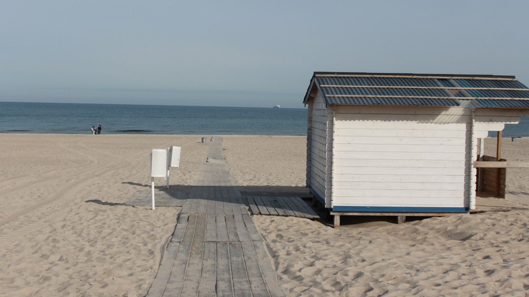 Barrierefreier Strandaufgang 14 in Warnem&uuml;nde, &copy; TZRW