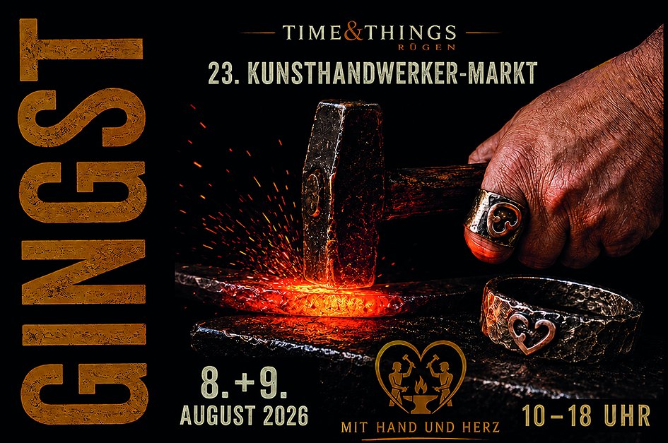 Kunsthandwerkermarkt Gingst offene Schmiede Urlaub R&uuml;gen // &copy; Antje Zimprich