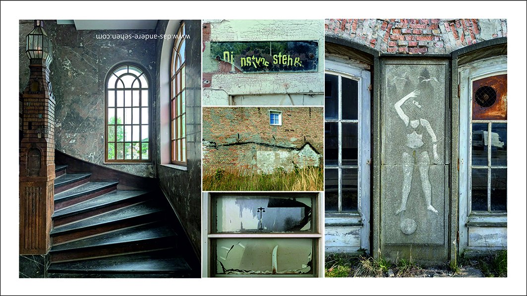 Buiten en binnen. Traditie en geschiedenis. Gespiegeld en ommuurd. Vervaagd en wazig ... // &copy; Christine Koch