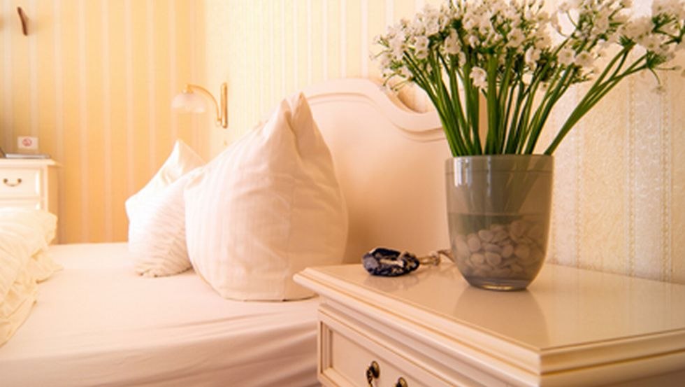 Schlafzimmer in der Pension Arielle, &copy; Christine Rath