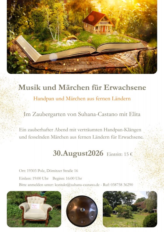 Handpan und Märchen // © Suhana-Castano Handpan und Märchen // © Suhana-Castano