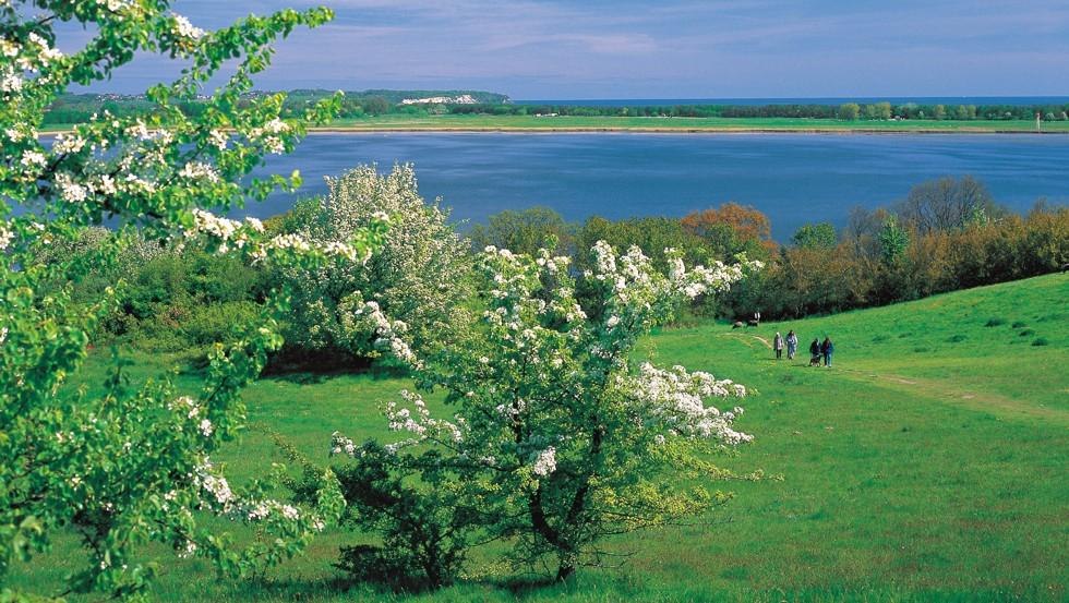 Die Zicker Berge auf R&uuml;gens Halbinsel M&ouml;nchgut bieten ein abwechslungsreiches Wanderrevier gepaart mit Blicken &uuml;ber diese einzigartige Landschaft // &copy; TMV/Grundner