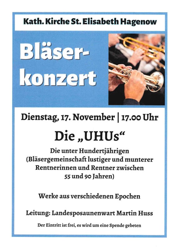 Bl&auml;serkonzert // &copy; Stadtkirche Hagenow - S. Rei&szlig;ig