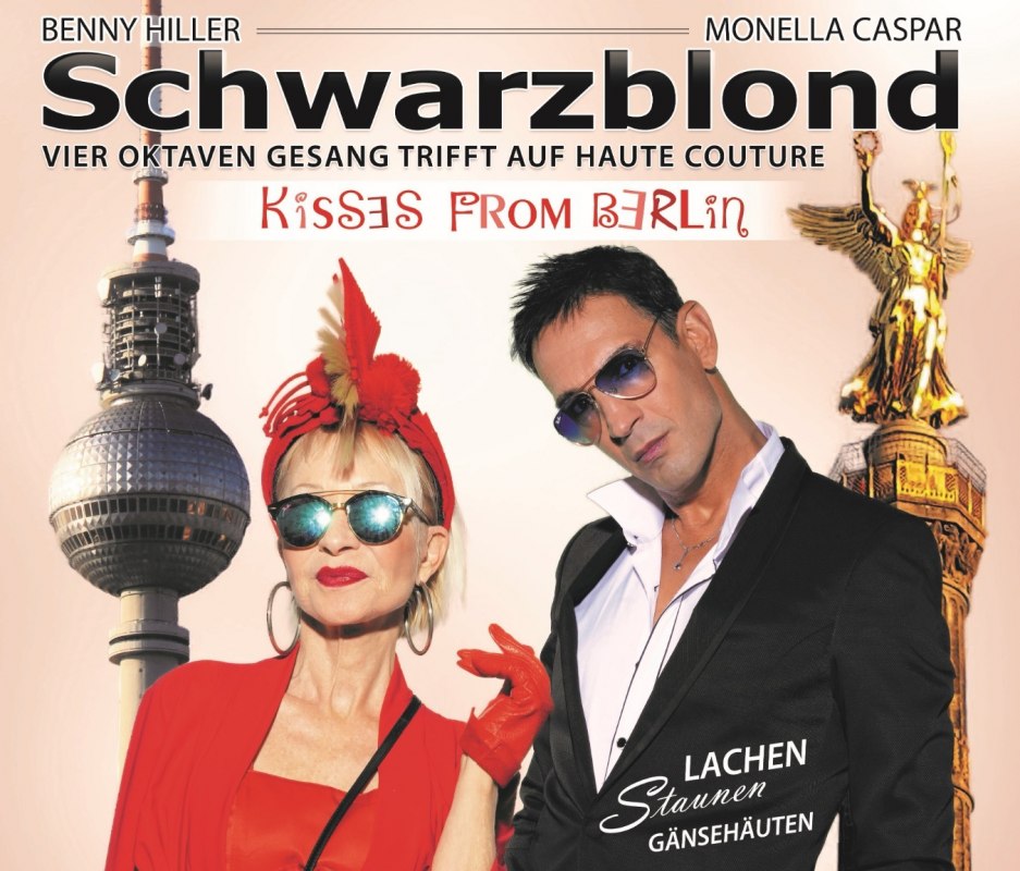 Schwarzblond mit KISSES from BERLIN