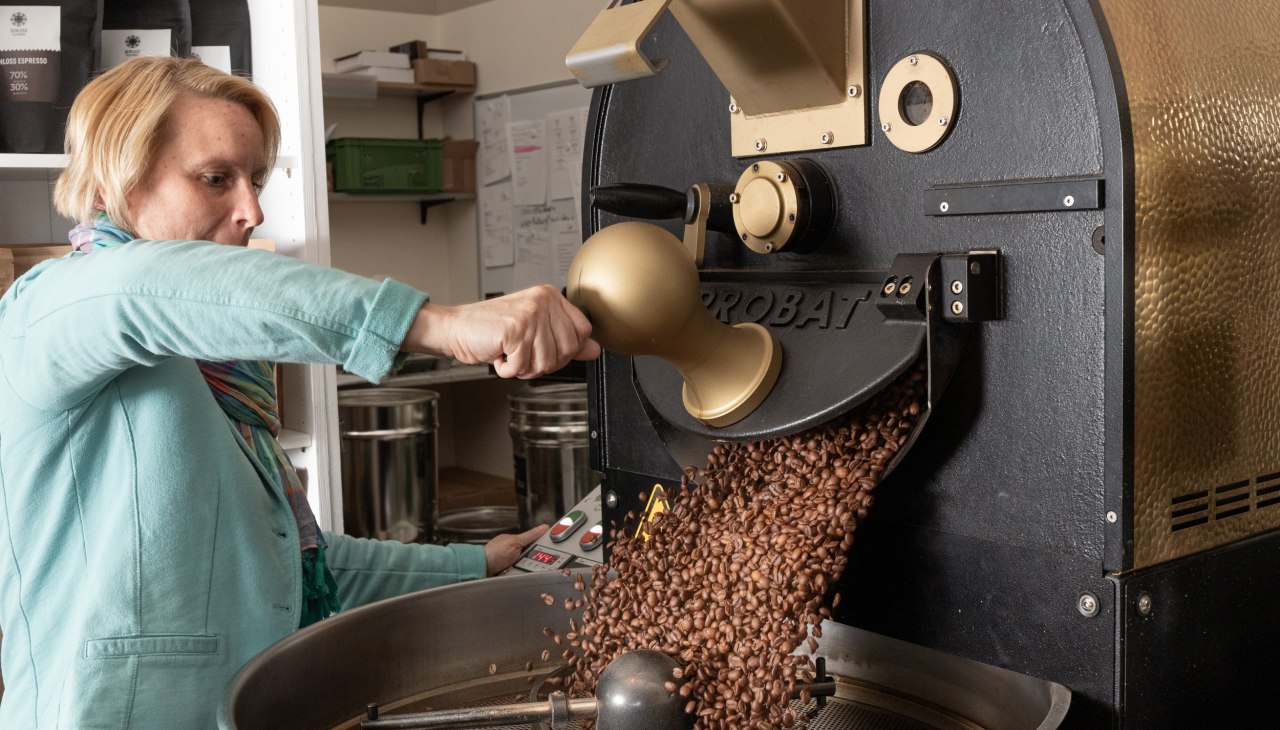 Rösterei Fleesensee auf dem Marktplatz im Land Fleesensee, © SCHLOSS Fleesensee Rösterei Fleesensee auf dem Marktplatz im Land Fleesensee, © SCHLOSS Fleesensee