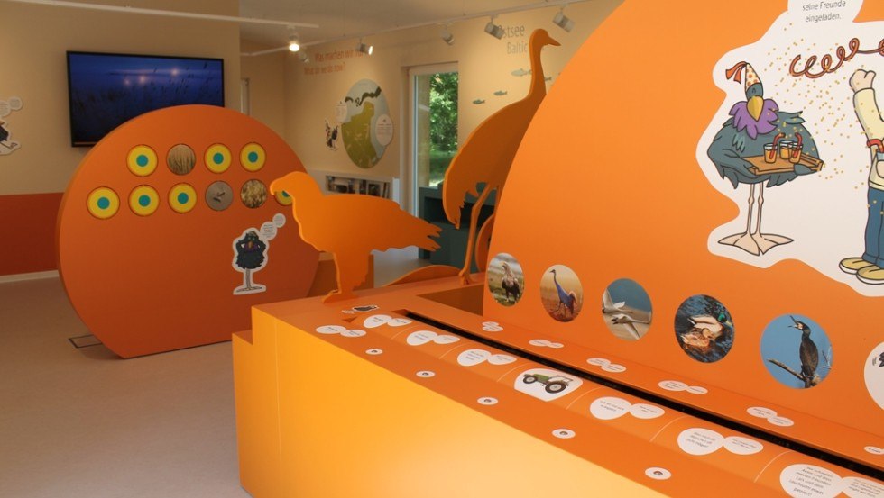 Innenansicht des Nationalpark-Informationszentrums Barh&ouml;ft // &copy; K. B&auml;rwald