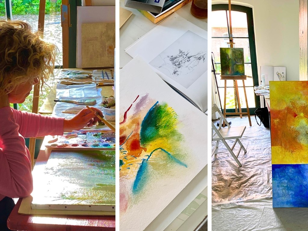 Im Atelier, &copy; Anne Br&ouml;mme