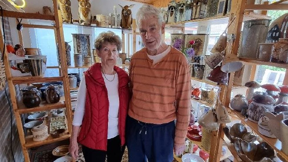 Wolfgang und Doris K&ouml;pke in ihrem Atelier, &copy; Wolfgang K&ouml;pke