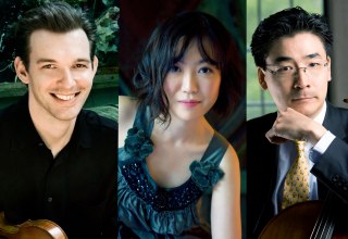 Jesse Mills, Violine, Rieko Aizawa, Klavier, Ole Akahoshi, Violoncello // © Lisa-Marie Mazzucco Jesse Mills, Violine, Rieko Aizawa, Klavier, Ole Akahoshi, Violoncello // © Lisa-Marie Mazzucco