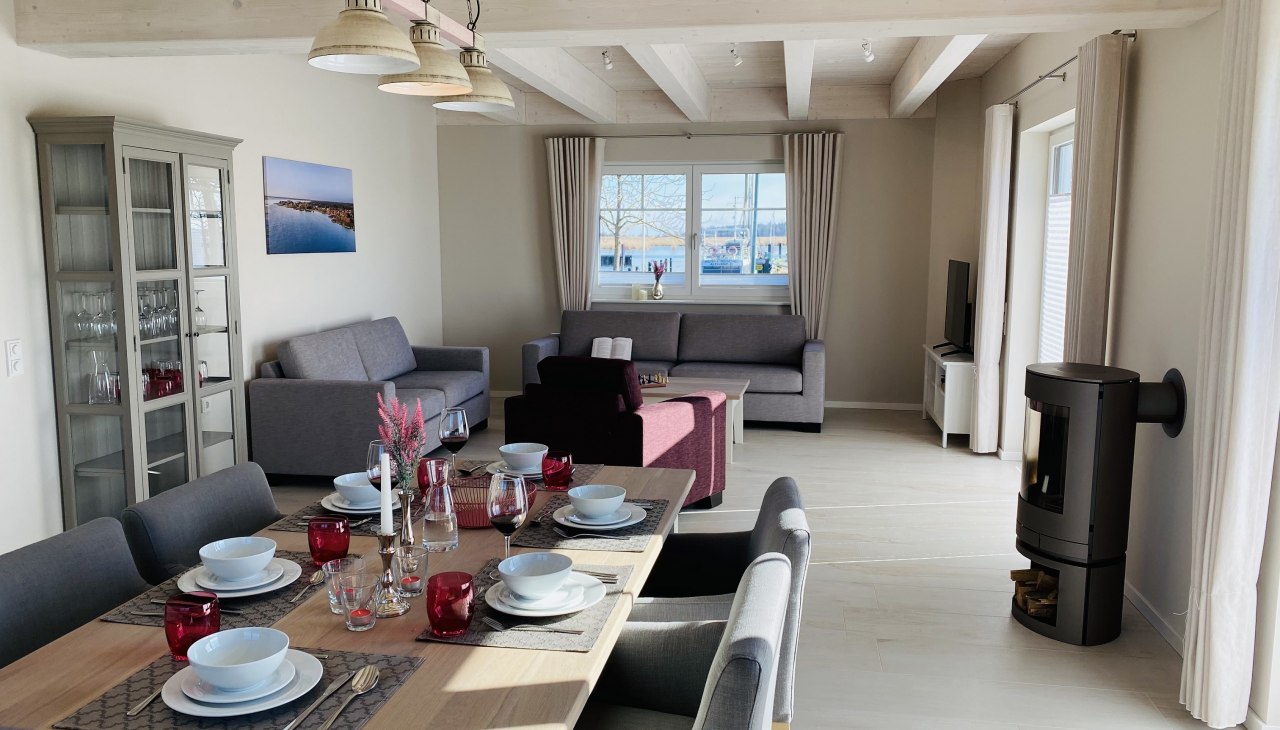 Wohn- und Esszimmer, © Resort Stettiner Haff