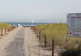 Barrierefreier Strandaufgang 6 in Warnemünde // © TZRW Barrierefreier Strandaufgang 6 in Warnemünde // © TZRW