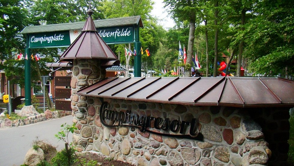 Toegang tot de camping, © Campingplatz Stubbenfelde Toegang tot de camping, © Campingplatz Stubbenfelde