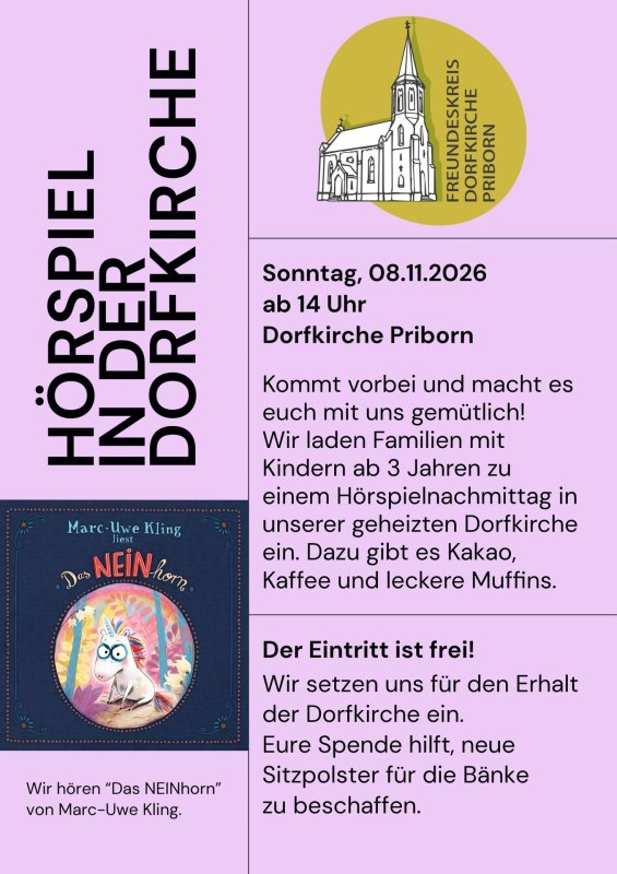 Flyer // &copy; Freundeskreis Dorfkirche Priborn