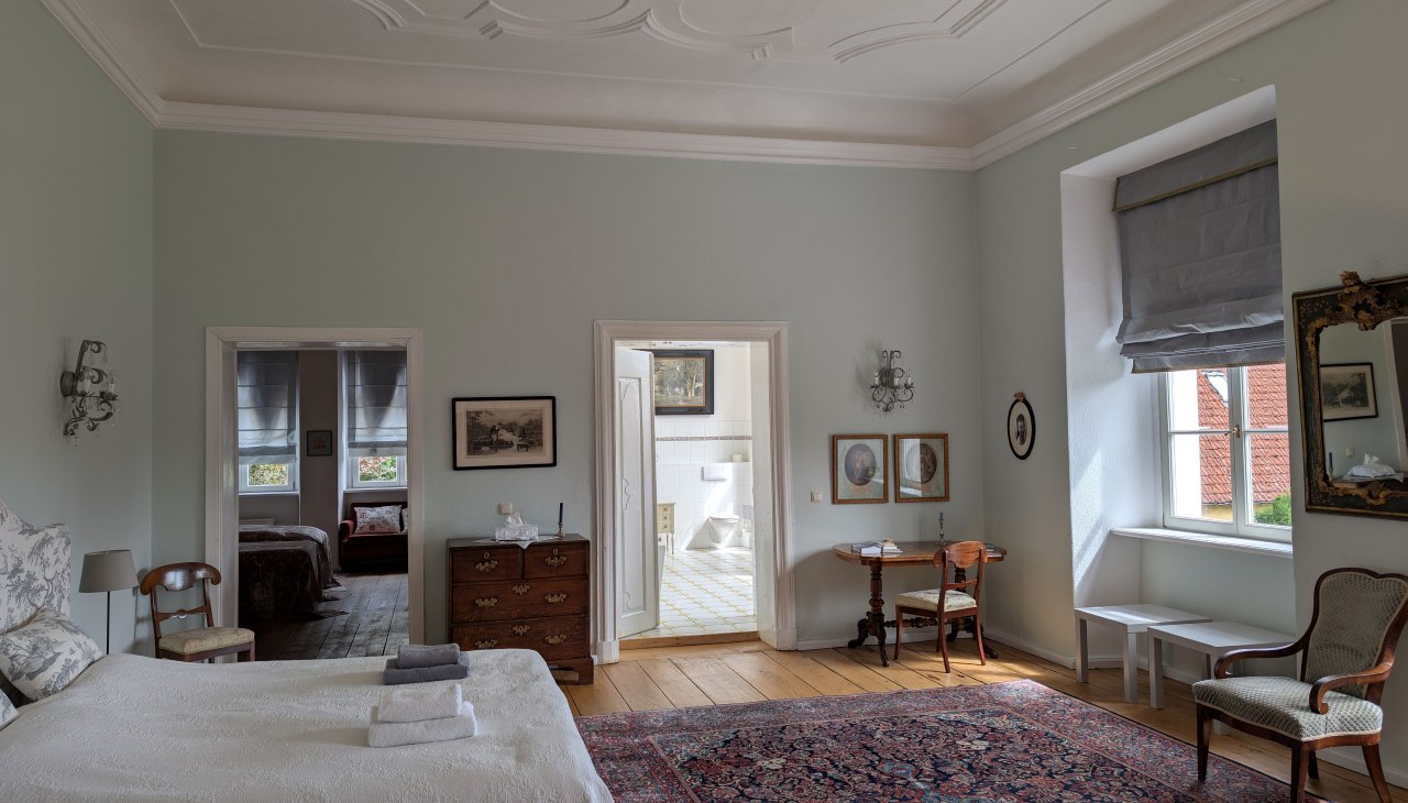 Herrschaftliche wohnen im Schloss Runpshagen, © Schloss Rumpshagen / Ernst von Bismarck Herrschaftliche wohnen im Schloss Runpshagen, © Schloss Rumpshagen / Ernst von Bismarck