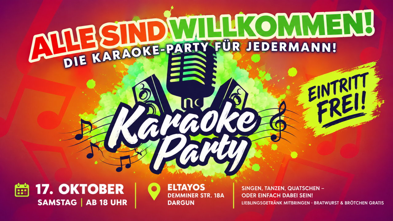 Karaoke-Party in Dargun mit Details // © Susann Sikinger Karaoke-Party in Dargun mit Details // © Susann Sikinger