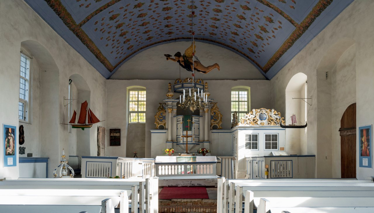 Inselkirche in Kloster von innen, © Uta Gau Inselkirche in Kloster von innen, © Uta Gau