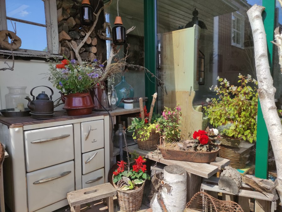 liebevolle Deko im Teterower Gartenmarkt, &copy; Jana Koch