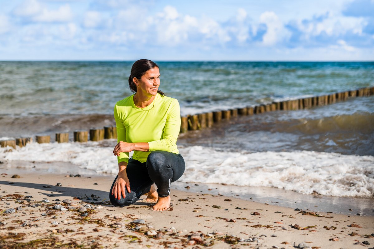 Sport op het strand met Anita He&szlig; // &copy; MV-T/Tiemann