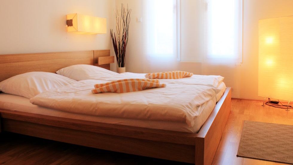 Schlafzimmer Kurparkresidenz Warnemünde, © Kurparkresidenz Warnemünde Schlafzimmer Kurparkresidenz Warnemünde, © Kurparkresidenz Warnemünde