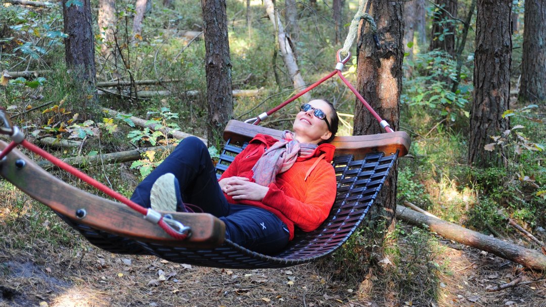 Waldbaden auf dem Waldlehrpfad im Serrahner Teil des Müritz Nationalpark., © Traugott Heinemann-Grüder
