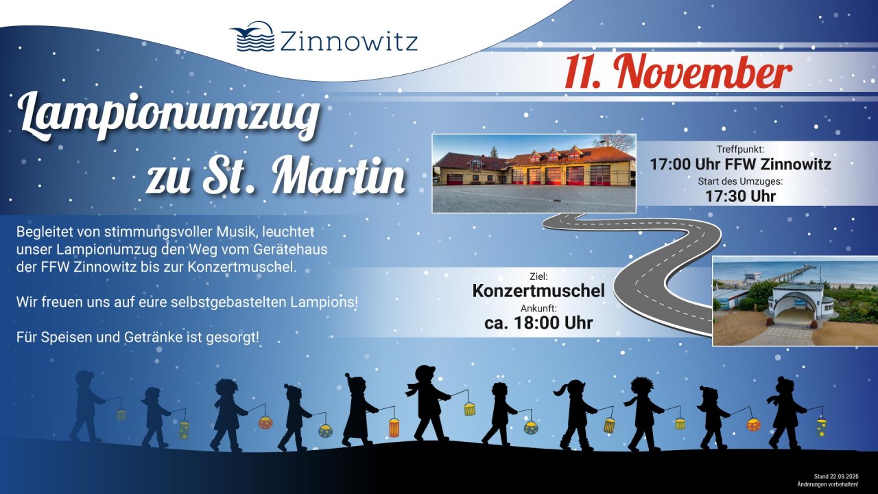 © St. Martins Umzug der Freiwilligen Feuerwehr Zinnowitz © St. Martins Umzug der Freiwilligen Feuerwehr Zinnowitz