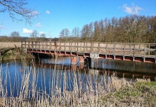 Br&uuml;cke &uuml;ber die Warnow vor dem Rastplatz // &copy; MV-T