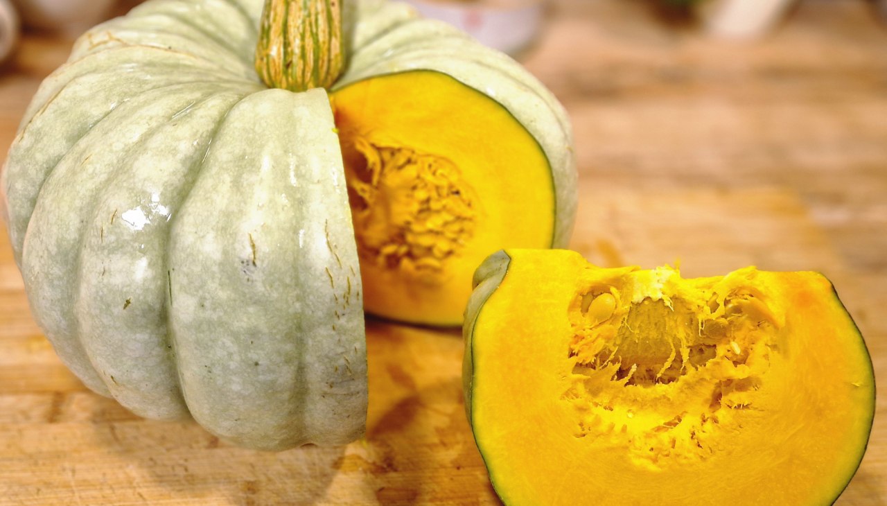 Bekende en onbekende pompoenen: Muskuspompoen, © B. Siebenbürgen Bekende en onbekende pompoenen: Muskuspompoen, © B. Siebenbürgen