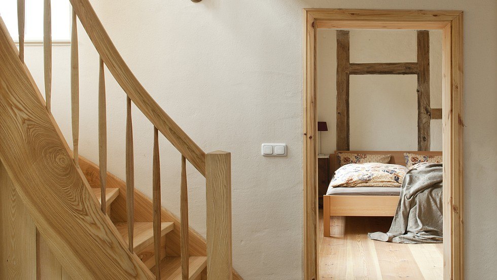 Treppenhaus mit Schlafstubenblick // &copy; Ludger Paffrath