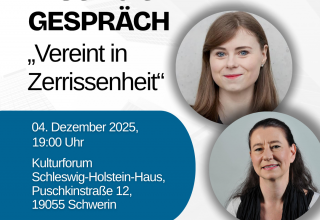 Flyer "Lesung und Gespräch" mit Nora Zabel, © Akademie Schwerin/WIR. Erfolg braucht Vielfalt