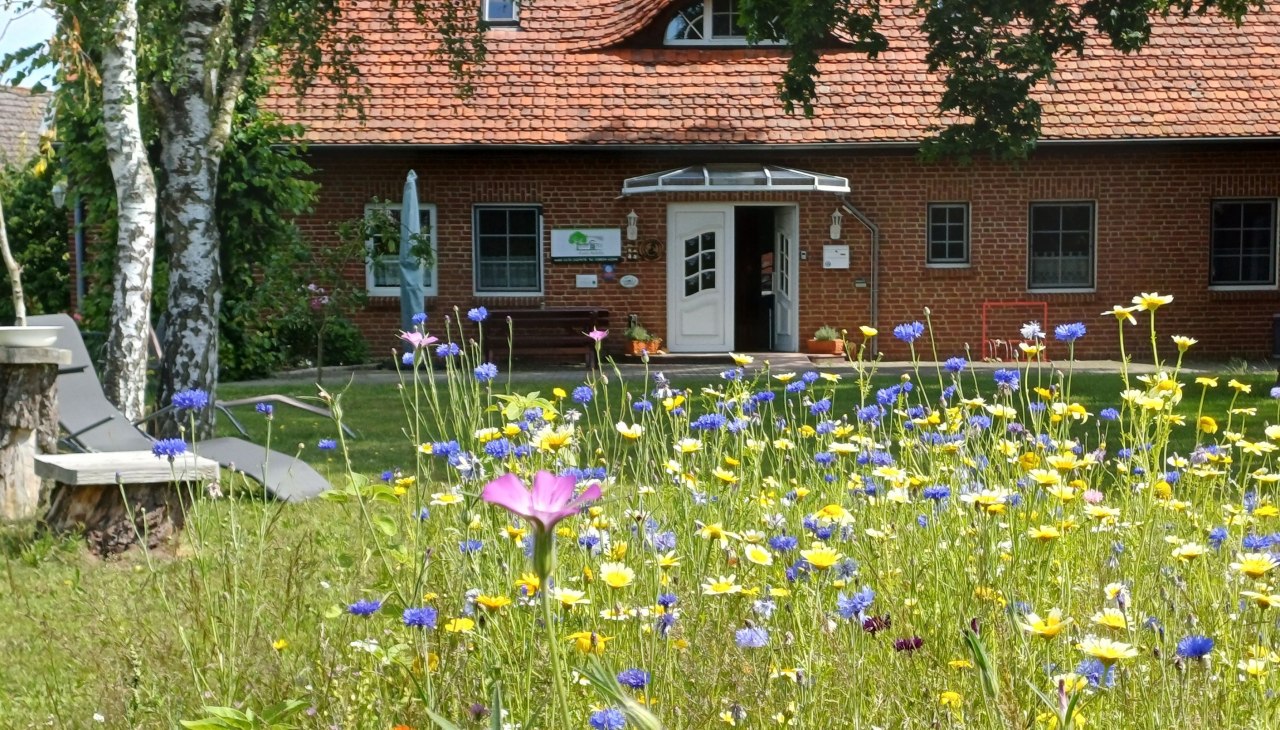 Pension Redefin Haupthaus mit Gästegarten, © Pension Redefin GbR Pension Redefin Haupthaus mit Gästegarten, © Pension Redefin GbR