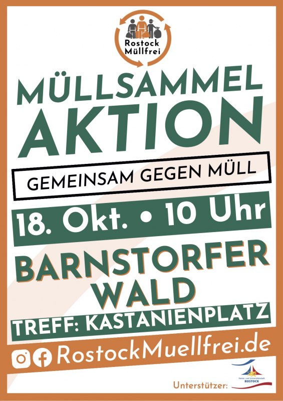 Plakat // &copy; Rostock M&uuml;llfrei e.V.