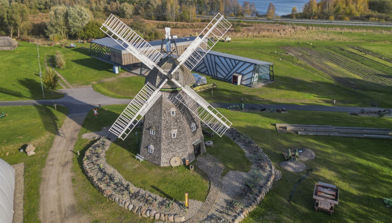 AGRONEUM Alt Schwerin Holländer Windmühle auf dem Freigelände, © MuSeEn gGmbH_Rolf Beinert AGRONEUM Alt Schwerin Holländer Windmühle auf dem Freigelände, © MuSeEn gGmbH_Rolf Beinert